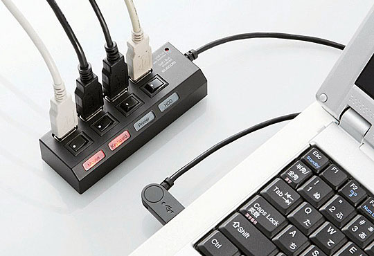 Elecom Power Strip 4 USB Hub